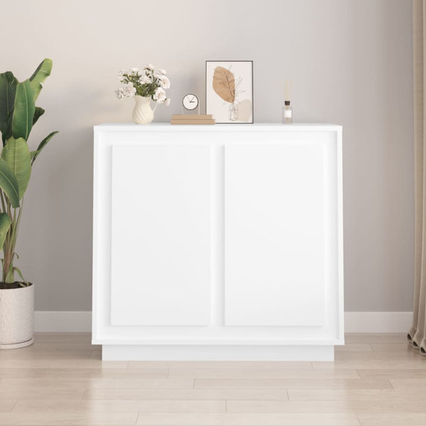 Slimline white deals gloss sideboard